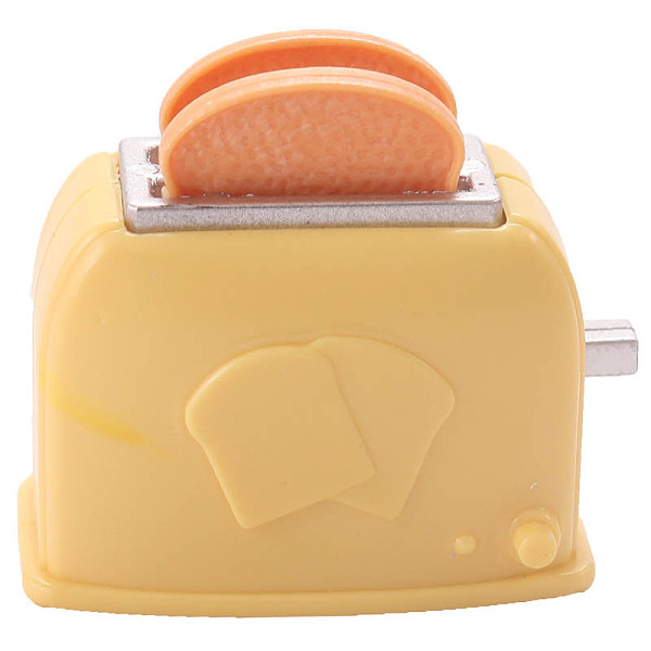 

PandaHall Plastic Miniature Ornaments, Micro Landscape Home Dollhouse Accessories, Pretending Prop Decorations, Toaster, Gold, 17x27x24mm...