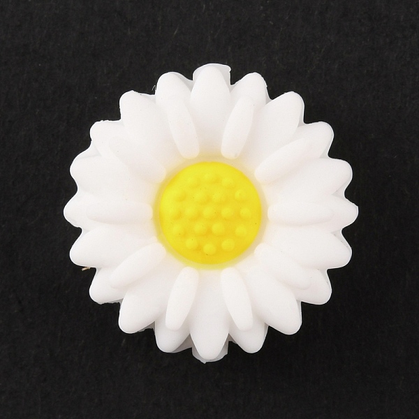 

PandaHall Silicone Beads, DIY Nursing Necklaces and Bracelets Making, Chewing Pendants For Teethers, Daisy, White, 19.5x8mm, Hole: 2mm...