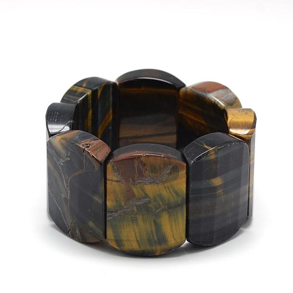 

PandaHall Natural Tiger Eye Stretch Bracelets, 2-1/4 inch(58mm) Tiger Eye