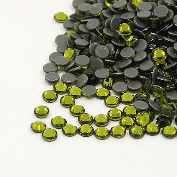 

PandaHall Glass Hotfix Rhinestone, Grade AA, Flat Back & Faceted, Half Round, Olivine, SS30, 6.3~6.5mm, about 288pcs/bag Glass Rhinestone..., Green