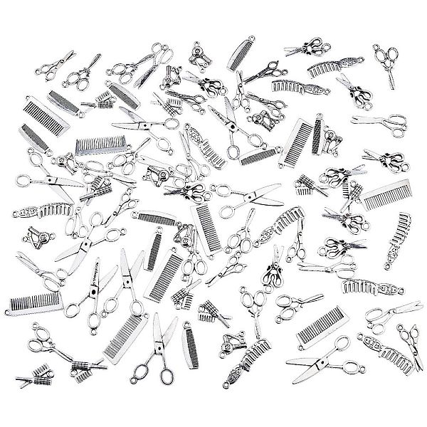 

PandaHall Tibetan Style Alloy Pendants, Cadmium Free & Lead Free, Mixed Shapes, Antique Silver, Pendants: 100pcs/box Alloy Mixed Shapes