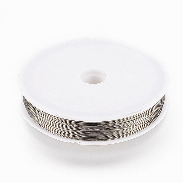 

PandaHall 70M/Roll Tiger Tail, Original Color(Raw) Wire,Nylon-coated Stainless Steel, Raw, 0.45mm, about 229.65 Feet(70m)/roll Stainless..., Gray