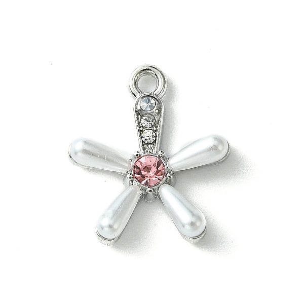 

PandaHall Alloy and Rhinestone Pendant, with Resin, Flower, Platinum, 17.5x15.5x3.5mm, Hole: 1.6mm Alloy+Rhinestone Flower Clear