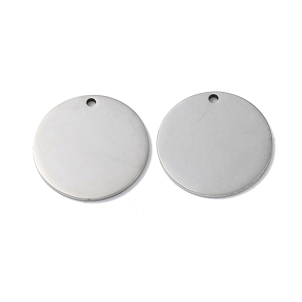 

PandaHall 304 Stainless Steel Pendants, Stamping Blank Tag, Flat Round Charm, Stainless Steel Color, 23x1.3mm, Hole: 1.6mm 304 Stainless...