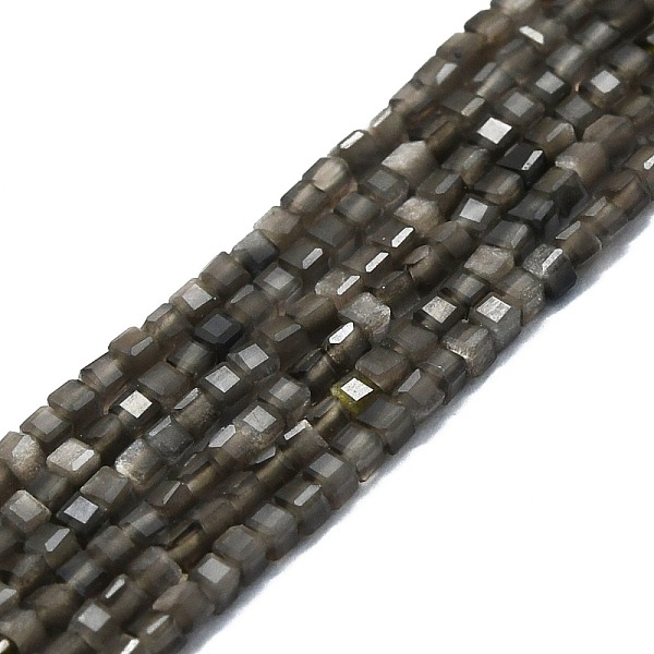 

PandaHall Natural Grey Agate Beads Strands, Faceted, Cube, 2x2x2mm, Hole: 0.6mm, about 182pcs/strand, 15.16''~15.55''(38.5~39.5cm) Grey...