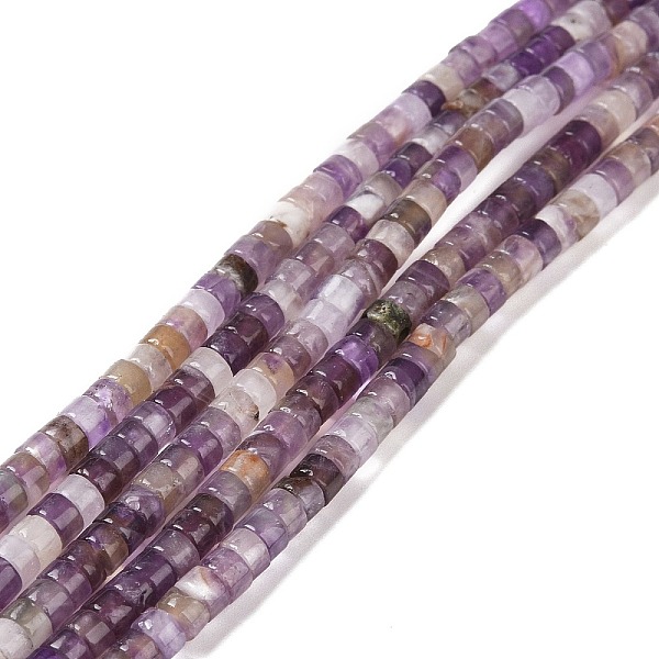 

PandaHall Natural Amethyst Beads Strands, Heishi Beads, Flat Round/Disc, 4x2mm, Hole: 1mm, about 165~170pcs/strand, 15.28''(38.8cm) Amethyst...