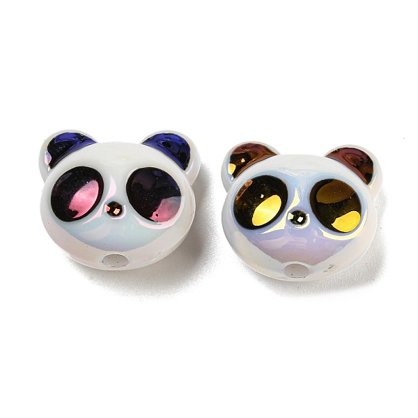 

PandaHall UV Plating Iridescent Acrylic Beads, AB Color, Panda, White, 17x18.5x12.8mm, Hole: 2.5mm Acrylic Panda White
