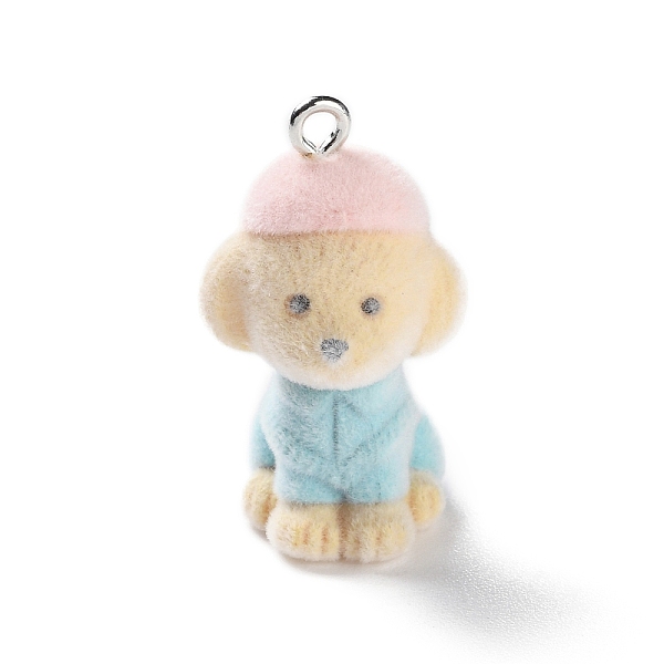 Flocky Resin Pendan… - image