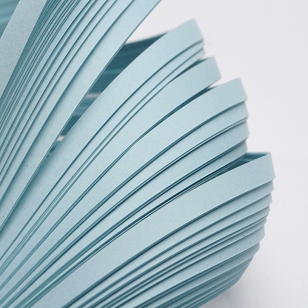 

PandaHall Quilling Paper Strips, Light Blue, 530x5mm, about 120strips/bag Paper Blue