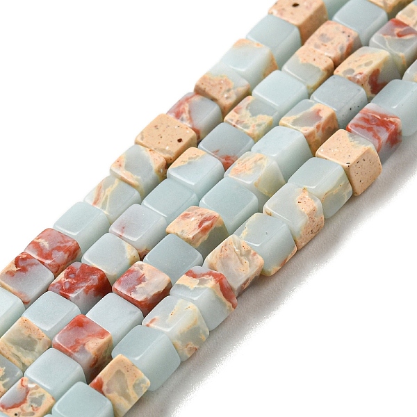 

PandaHall Synthetic Shoushan Stone Beads Strands, Dyed, Cube, 3~3.5x3~3.5x3~3.5mm, Hole: 0.8mm, about 110pcs/strand, 14.96 inch(38cm)...