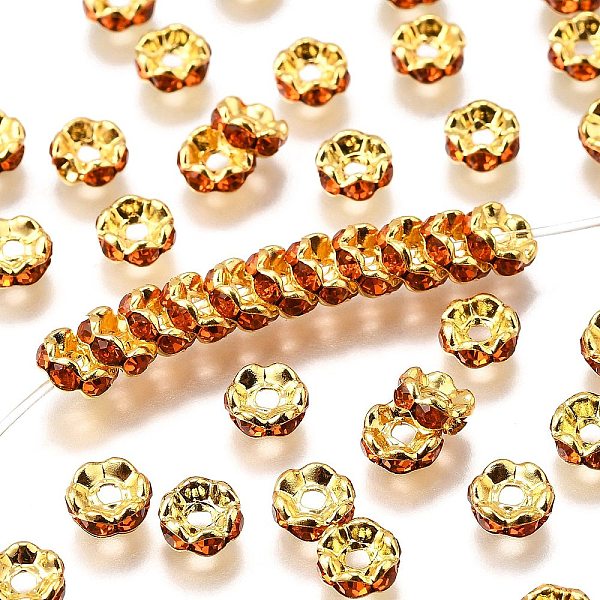 Brass Rhinestone Sp… - image