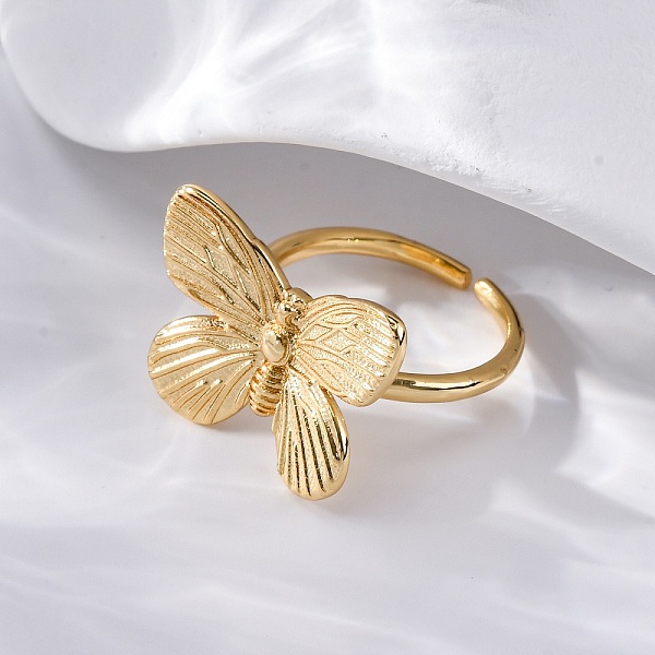 Brass Open Cuff Rin… - image