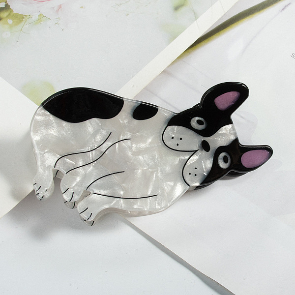 

PandaHall Cute Dog PVC Claw Hair Clips, DIY Hair Accessories, Black, 48x78x35mm PVC Dog Black