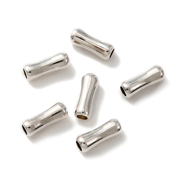 

PandaHall Brass Tube Beads, Lead Free & Cadmium Free, Tube, 925 Sterling Silver Plated, 9x3mm, Hole: 1.8mm Brass Tube