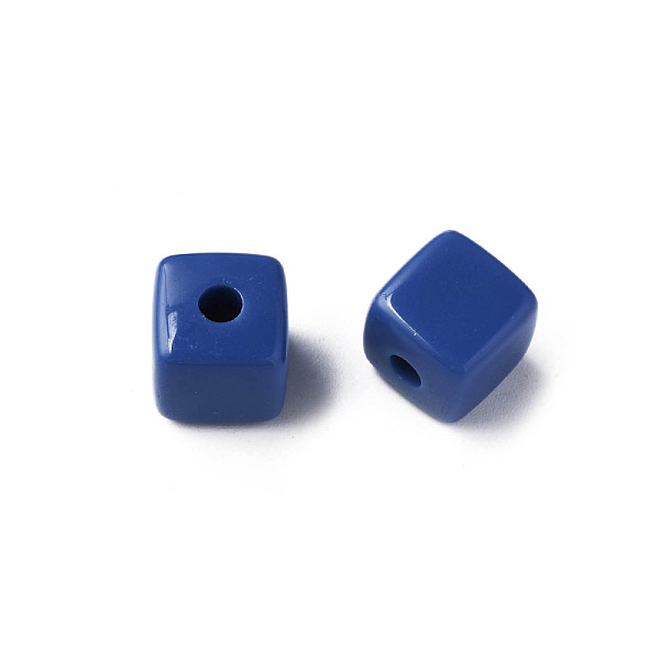 

PandaHall Opaque Acrylic Beads, Cube, Royal Blue, 12.5x12.5x12.5mm, Hole: 3.5mm, about 263pcs/500g Acrylic Cube