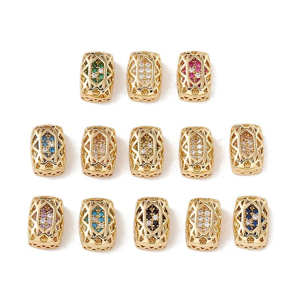 

PandaHall Eco-friendly Brass Micro Pave Cubic Zirconia Multi-strand Links, Rack Plating, Cadmium Free & Lead Free, Rectangle, Golden, Mixed..., Multicolor