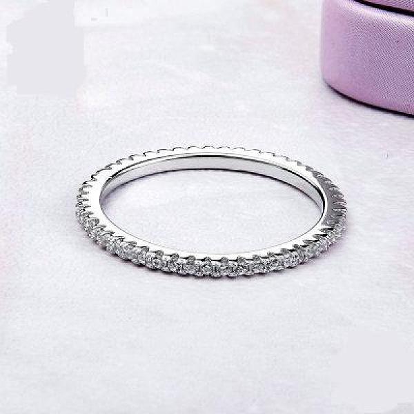 Anlaufschutz Rhodinierte 925 Sterling Silber Fingerringe