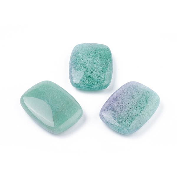 

PandaHall Natural Green Aventurine Pendants, Rectangle, 45~47.5x32~35x10~12.5mm, Hole: 1.2mm Green Aventurine Rectangle