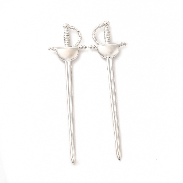 

PandaHall Rack Plating Alloy Big Pendants, Cadmium Free & Nickel Free & Lead Free, Sword Charm, Platinum, 84x22.5x5mm, Hole: 5x12mm Alloy...