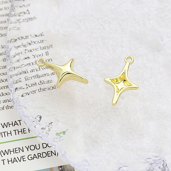 

PandaHall Alloy Pendants, Golden, Star, 19x12mm Alloy Star