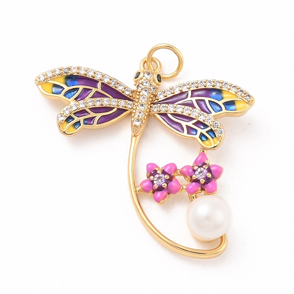 

PandaHall Eco-Friendly Brass Micro Pave Cubic Zirconia with Enamel Pendants, Long-Lasting Plated, Lead Free & Cadmium Free & Nickel Free...