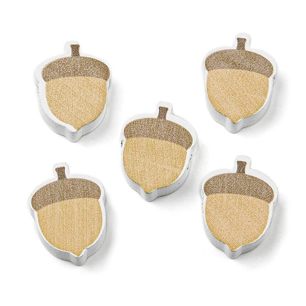 

PandaHall Painted Autumn Wood Beads, Acorn, Tan, 21x16x5.5mm, Hole: 2.6mm Wood Acorn Orange