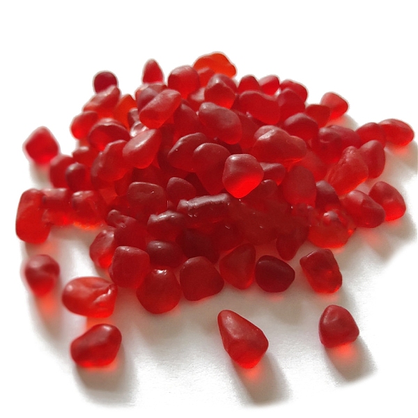 

PandaHall Ocean Series Glass Display Decoration, Nuggest, Red, 30~80mm, 20pcs/bag Glass Nuggets Red