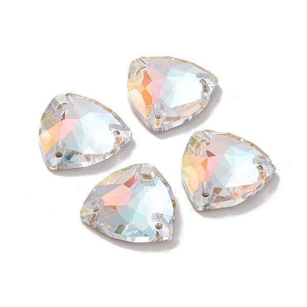 

PandaHall Rounded Triangle Shape Sew on Rhinestone, K5 Glass Rhinestone, Multi-Strand Link, Plated Flat Back, Sewing Craft Decoration, Light..., Clear