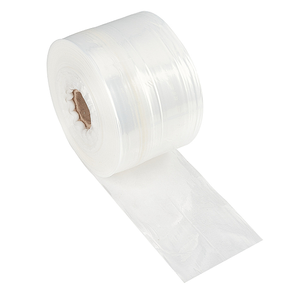 

PandaHall Transparent PE Tubing Film Rolls, for Storage Bag Making, Clear, Unilateral Thickness: 1.6 Mil(0.04mm), 20000x10cm Plastic Clear