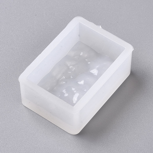 

PandaHall Silicone Molds, Resin Casting Molds, For UV Resin, Epoxy Resin Jewelry Making, Rectangle with Ocean Water Lines, White...