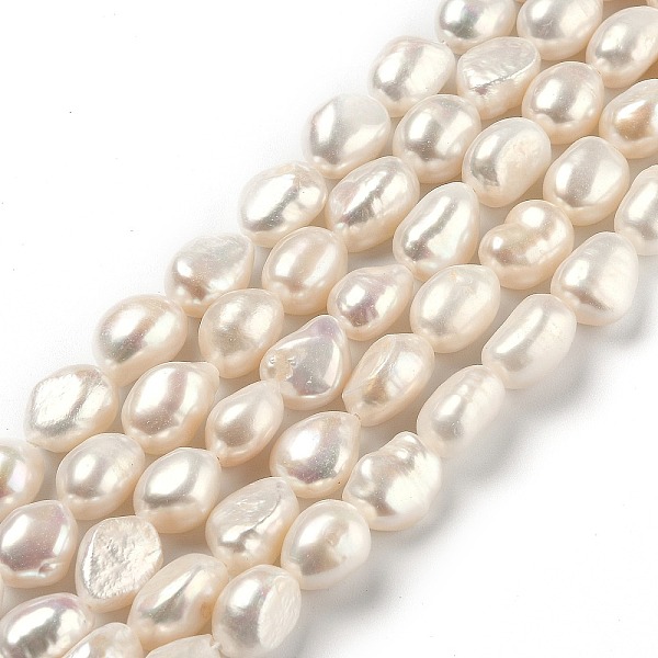 

PandaHall Natural Cultured Freshwater Pearl Beads Strands, Rice, Dyed, Bisque, 11.5~16x9~10.5mm, Hole: 0.6mm, about 24pcs/strand, 14.37 inch..., Orange