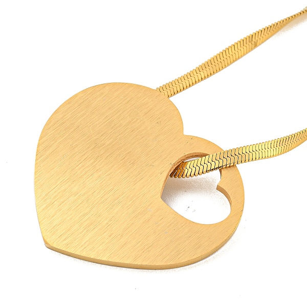 

PandaHall 304 Stainless Steel Snake Chain Necklaces, Pendant Necklaces, Heart, 15.75 inch(40cm), Pendant: 34.5x40mm 304 Stainless Steel...