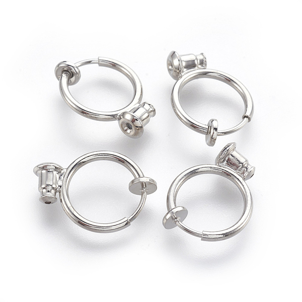 spring hoop earrings non pierced ears