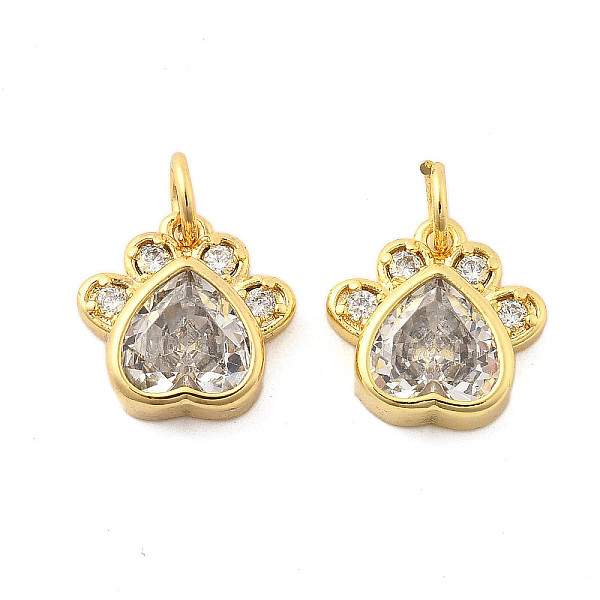 Brass Pave Cubic Zi… - image