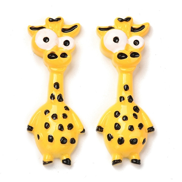 

PandaHall Resin Decoden Cabochons, Giraffe, Gold, 44.5x17x6.5mm Resin Other Animal Gold
