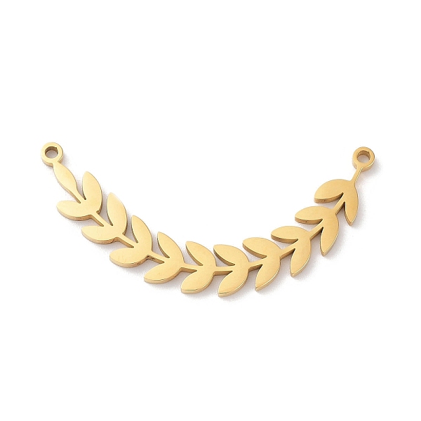

PandaHall 304 Stainless Steel Pendants, Wavy Charms, Golden, Leaf, 18x37.5x1mm, Hole: 1.4mm 304 Stainless Steel Leaf