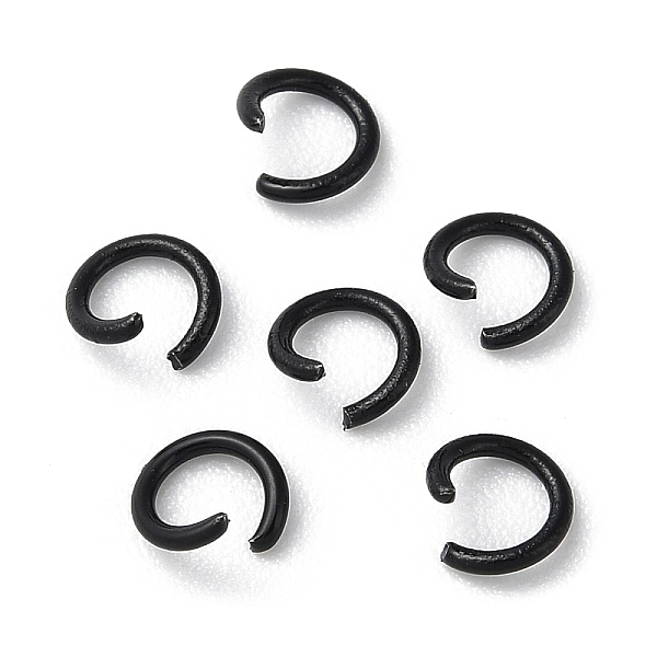 

PandaHall Ion Plating(IP) 304 Stainless Steel Open Jump Rings, Black, 20 Gauge, 6x0.8mm 304 Stainless Steel Ring