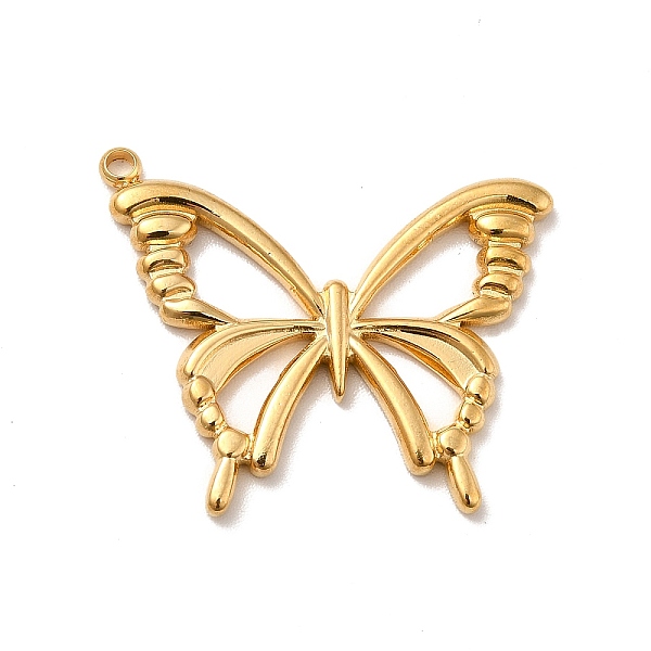

PandaHall Ion Plating(IP) 304 Stainless Steel Pendants, Butterfly Charms, Real 18K Gold Plated, 22x26.5x2mm, Hole: 1.6mm 304 Stainless Steel...