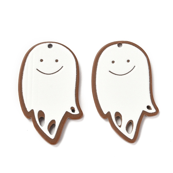 

PandaHall Christmas Theme 3D Printed Resin Pendants, DIY Earring Accessories, Ghost, White, Ghost Pattern, 37.5x24x2mm, Hole: 1.6mm Resin...