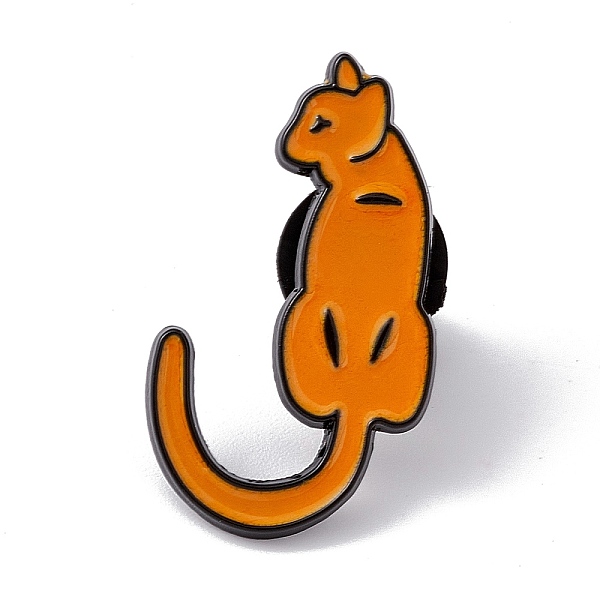 

PandaHall Cat Initial Letter Enamel Pin, Electrophoresis Black Alloy Cartoon Brooch for Backpack Clothes, Letter.J, 30x17.5x2mm, Pin: 1.2mm...