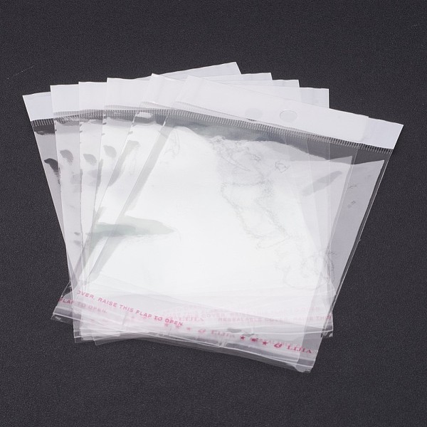 

PandaHall Pearl Film Cellophane Bags, OPP Material, with Self-Adhesive Sealing, Clear, 15x10x0.023cm OPP Cellophane Clear