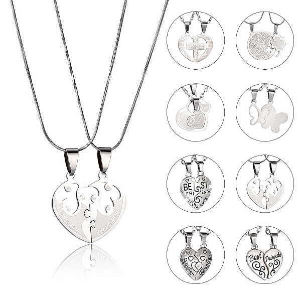 

PandaHall DIY The Lord's Prayer Necklace Making Kit, Including Heart & Cross 201 Stainless Steel & Alloy Split Pendants, Iron Cable Chains &...