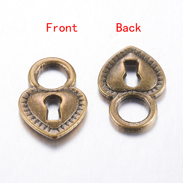 

PandaHall Tibetan Style Alloy Pendants, Lead Free and Cadmium Free, Antique Bronze, Heart, 17.5x12mm, Hole: 5.5mm, about 1099pcs/1000g Alloy...