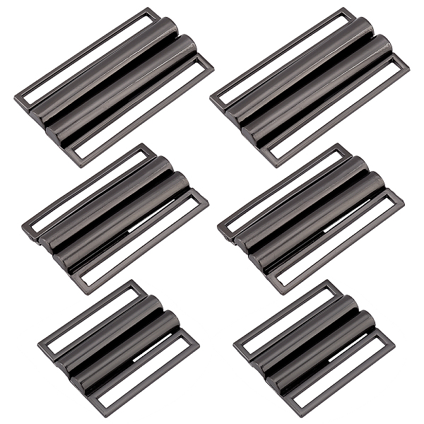 PandaHall BENECREAT 6Sets 3 Sizes Alloy Belt Buckles, Metal Hook Buckle Fastening Belt Accessories for DIY Waist Belt Hand Sewing Dress Belt...