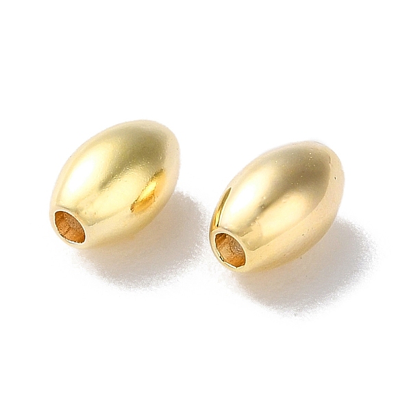 

PandaHall Brass Beads, Rice, Real 18K Gold Plated, 5x3mm, Hole: 1mm Brass Rice