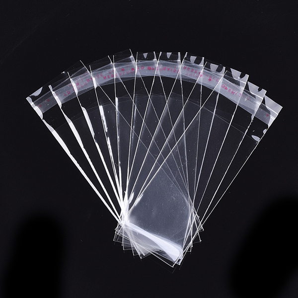 

PandaHall OPP Cellophane Bags, Rectangle, Clear, 11.8x4cm, Unilateral Thickness: 0.035mm, Inner Measure: 9.1x4cm OPP Cellophane Clear