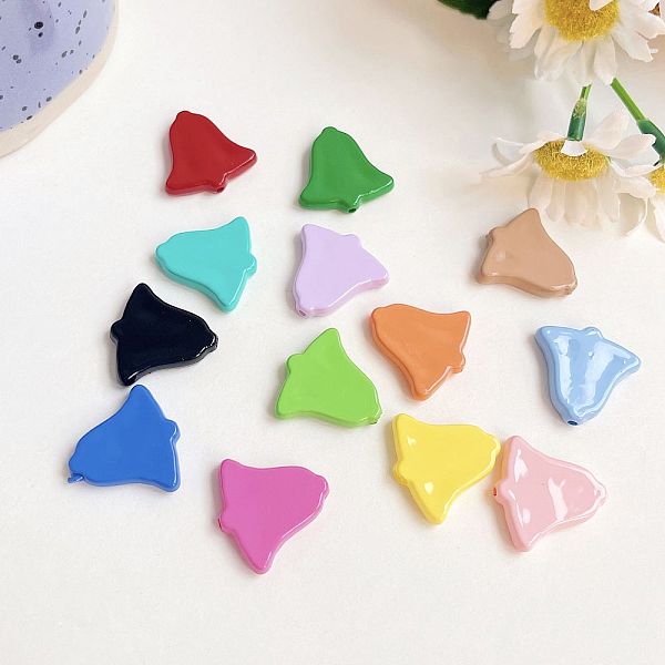 

PandaHall Opaque Acrylic Beads, Bell, Mixed Color, 23x22mm Acrylic Bell Multicolor