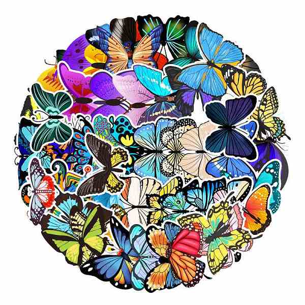 

PandaHall Waterproof PVC Adhesive Sticker Lables, for Suitcase, Skateboard, Refrigerator, Helmet, Mobile Phone Shell, Computer, Cup...