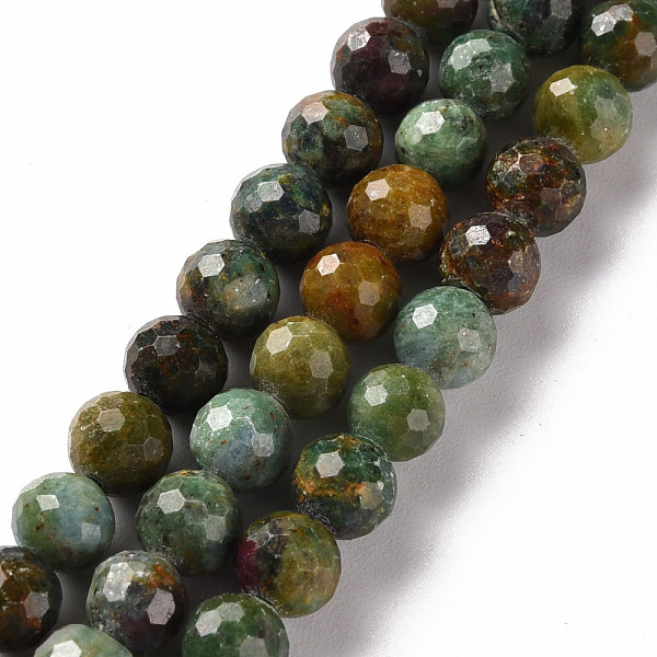 

PandaHall Natural Mixed Stone Beads Strands, Round, Faceted, 6mm, Hole: 0.9mm, about 74pcs/strand, 15.75 inch(40cm) Mixed Stone Round