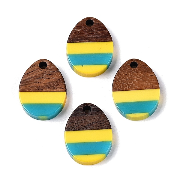 Epoxy Resin & Walnut Wood Pendants